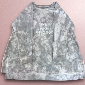 Lane Bryant We Are Strong Livi sweatshirt and sweatpants.